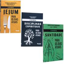 Combo Livro Fé Em Prática: Disciplinas Espirituais + Jejum + Santidade Para Dias Atuais Jonathan Edwards & J. C. Ryle - Igreja Cristã Amigo Evangélico