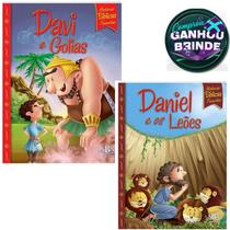 Combo Livro Histórias Bíblicas Favoritas: Daniel e os Leões + Livro Histórias Bíblicas Favoritas: Davi e Golias