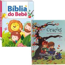 Combo Livro Maravilhas da Bíblia: Bíblia do Bebê + Orações para Pequenos Corações (Estrela Guia) SBN Crianças Filhos - Livro Cristão
