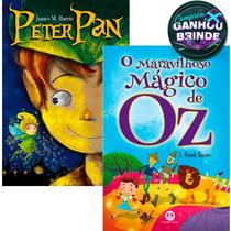 Combo Livro O Maravilhoso Mágico de Oz L. Frank Baum + Peter Pan James M.Barrie Ciranda Cultural Infanto Juvenil - Igreja Cristã Amigo Evangélico