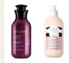 Combo Loção Corporal delete 400ml cuide bem + Loção Corporal ameixa negra 400ml nativa Spa