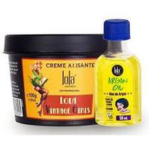 Combo Lola Cosméticos Vintage Girls Alisante 100g Óleo Argan Oil 50mL