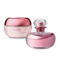 Combo Love Lily: Eau de Parfum 75ml + Creme Acetinado 250g - Kit para presente