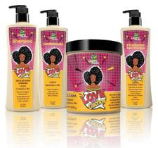 Combo Love My Cachos Cabelos Cacheados E Afro Hábito Cosméticos 4 Produtos