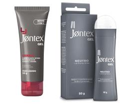 Combo lubrificante Jontex cereja e neutro íntimo gel 2x50g