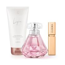 Combo Lyra Desodorante Colônia 75ml + Vaporizador Porta-Perfume + Loção Corporal 150ml