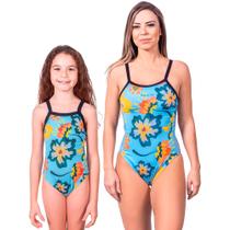 Combo mãe e filha par maiôs joy proteção uv 50+ kauna