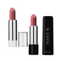 Combo Make B.: Batom Glossy Rosa Rose 3,6g + Refil 3,6g