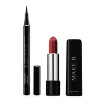 Combo Make B.: Caneta delineadora 1,2ml + Batom Cremoso Malva 3,6g
