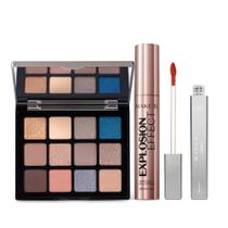 Combo Make B.: Paleta de Sombras 14,4g + Máscara de Cílios 10g + Batom Líquido 2g - Maquiagem