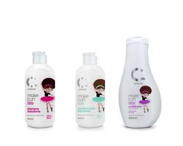 Combo Make Curl Kids Amavia Shampoo Condicionador Umidifica