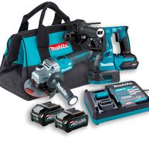 Combo Makita 40v MAX III - 1 HR003GZ + GA025GZ + 2 BL4040 + DC40RA127V+ bolsa de brinde.