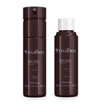 Combo Malbec: Body Spray Desodorante 100ml + Refil 100ml - Corpo e banho