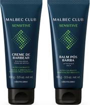 Combo Malbec Club Sensitive: Creme de Barbear 100g + Balm Pós Barba 100g Combo Malbec Club Sensitive: Creme de Barbear 100g + Balm Pós Barba 100g