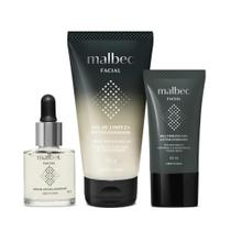 Combo Malbec Facial Antioleosidade: Sérum 30+ Gel de Limpeza 150g + Creme Multiprotetor FPS 30 40ml
