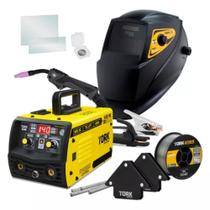 Combo Maquina Solda KAB MMA/TIG/MIG Sem Gás 140A Tork