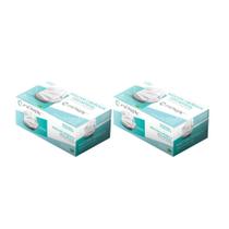 Combo mascara fenix adulto branca 100 unidades