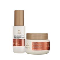 Combo Máscara Nutrição Reparação Óleo Capilar Cabelos Secos Lumina Natura