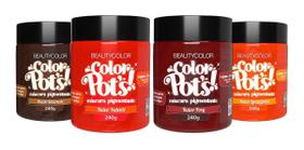 Combo Máscara Pigmentantes Beautycolor Color Pots Ruivos 240g