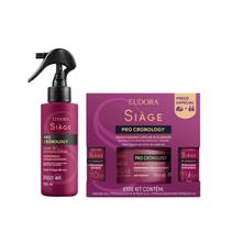 Combo Máscara Pro Cronology Potencializadores Siage Eudora Leavein finalizador Nutrição Reconstrução