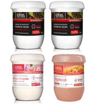 Combo massoterapia 2 pimenta negra rosa mosqueta esfoliante