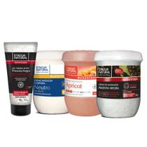 Combo massoterapia esfoliante+pimenta negra+gel+creme neutro