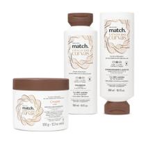 Combo Match Ciência das Curvas: Shampoo 300ml + Condicionador E Leave-In + Máscara Capilar Crespos