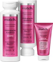 Combo Match Hidratação Antifrizz: Shampoo 300ml + Condicionador 280ml + Leave-In 150ml