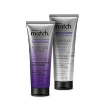 Combo Match Juventude dos Fios Brancos Naturais: Shampoo Anti-Idade + Condicionador Anti-Idade