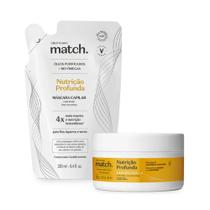 Combo Match Nutrição Profunda: Máscara Capilar 250g + Refil 250ml