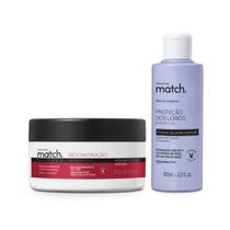 Combo Match Science Reconstrução: Máscara Capilar 250g + Fluido Selador 100ml