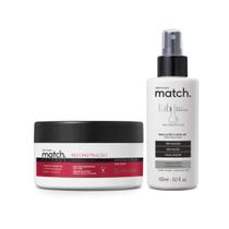 Combo Match Science Reconstrução: Máscara Capilar 250g + Spray Capilar 150ml Combo Match Science Reconstrução: Máscara Capilar 250g + Spray Capilar 150ml