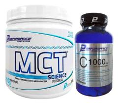 Combo Mct Science Powder 300g + Vitamina C 1000mg 100 Tbl