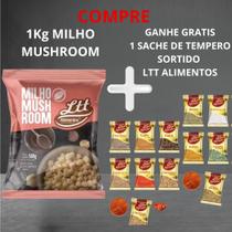 Combo Milho Mushroom 1kg + Ganhe Gratis 1 Sache de Tempero LTT Alimentos