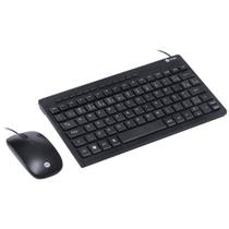 Combo mini teclado chocolate + mouse corp flat abnt2/1200dpi 1.8m preto - dc120