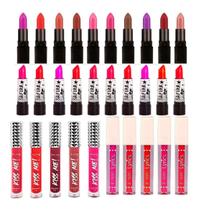 Combo Mix 30 Batom Matte Revenda Ruby Rose Bella Playboy