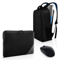 Combo Mochila para Notebook Dell Essential 15.6" + Mouse Wireless MS3320W + Capa para Notebook 15,6"