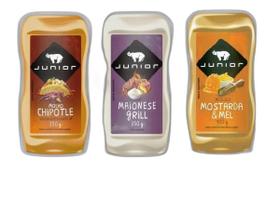 Combo Molhos Junior - Mostarda, Maionese Grill, Chipotle Combo Molhos Junior - Mostarda, Maionese Grill, Chipotle