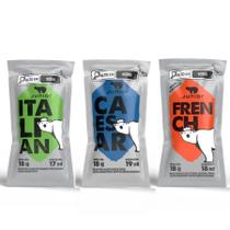 Combo Molhos Junior Salada Sachê 18g Italian, Caesar, French Pacote Com 30 Unidades