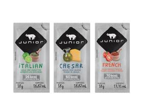 Combo Molhos Junior Salada Sachê Italian Caesar French 30Un