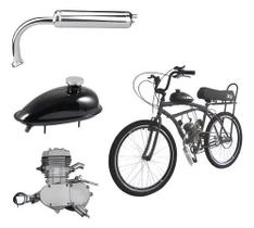 Combo Motor 80cc Motorizado Para Bicicleta A Gasolina Completo