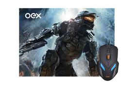 Combo Mouse e Mouse Pad Gamer War - MC100 - OEX