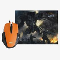 Combo Mouse Gamer 3.200dpi OEX MC103 e Mousepad Clash