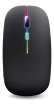 Combo Mouse Sem Fio Led E Mousepad 30x25 Led