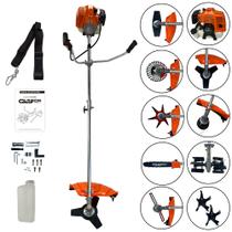 Combo Multifuncional Aparador de Grama Roçadeira 52cc 2,5HP a Gasolina com Acessórios Carbon Fak Combo Multifuncional Aparador de Grama Roçadeira 52cc 2,5HP a Gasolina com Acessórios Carbon Fak