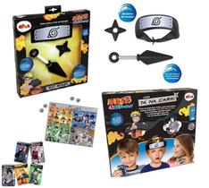 Combo Naruto 2 Produtos Kit Ninja e Jogo Ta Na Cara - Elka