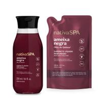 Combo Nativa Spa Ameixa Negra: Sabonete Líquido Perfumado 250ml + Refil 200ml