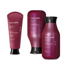 Combo Nativa SPA Ameixa Negra: Shampoo 300ml + Condicionador 300ml + Creme Para Pentear 150ml - Cabelos