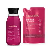 Combo Nativa Spa Ameixa: Sabonete Líquido Perfumado 250ml + Refil 200ml