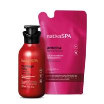 Combo Nativa SPA: Loção Antioxidante Corporal Morango Ruby 400ml + Refil Loção Hidratante Ameixa